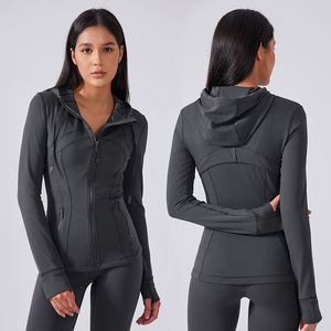 Vêtements de fitness pour femmes, hauts de yoga sans couture, couleurs unies, manches longues, crop tops de sport, ensembles de yoga respirants et à séchage rapide - Product Image 1