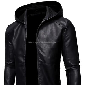 Chaqueta de moda de piel auténtica con cremallera personalizada para hombre de buena calidad a precios al por mayor chaqueta de piel de color personalizada para hombre - Product Image 1