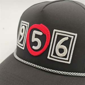 Gorra de Béisbol Clásica Estructurada de 5 Paneles Personalizada, Bordado 3D, Bordado de Cadena, Gorra con Corte Láser - Product Image 5