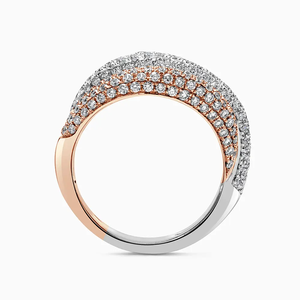 2.49 CT Moissanite <b>Emerald</b>-Cut Prong-Set Rhodium-Plated 925 Sterling <b>Silver</b> Bi-Color Engagement <b>Ring</b> for Women - Product Image 5