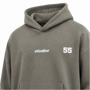 เสื้อฮู้ดสไตล์วินเทจขายดีที่สุด ทรงโอเวอร์ไซส์ สตรีทแวร์ ผ้าฟลีซหนานุ่ม ขายส่งจากผู้ผลิต - Product Image 4