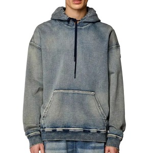 Autumn Hooded Denim Jacket <b>Men's</b> Hip Hop Jeans Coat Retro Jeans Jacket Street Casual Bomber Jackets <b>Men</b> Women Outerwear Hoodies - Product Image 4