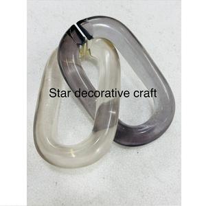 Maillons de chaîne en résine en vrac, maillons de chaîne en résine pour bijoux, maillons de chaîne en résine pour sacs, maillons de chaîne en résine pour rideaux - Product Image 4