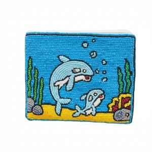 Porte-monnaie en perles en forme de cœur avec fermeture éclair, broderies multiples, fait main, pochette personnalisée pour femme - Product Image 6