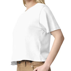 Wholesale Clubwear Women <b>Crop</b> T-Shirt Summer Mesh See Through Short Sleeve Cropped Tee Shirt Custom Logo USA Hot Seller - Product Image 5