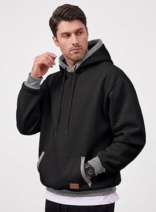 Fabricante de Sudaderas Personalizadas, 26 Colores, 300 Gramos, Mezcla de Algodón, Forro Polar, Cuello en V, Deportivas, Ecológicas, Corte Regular, Invierno, para Hombre - Product Image 3