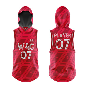 เสื้อฟุตบอลอเมริกันแบบสั่งทำพิเศษ W4G ลายธงชาติอเมริกา ผ้าโพลีเอสเตอร์ 100% แบบไม่มีแขน คุณภาพพรีเมียม ระบายอากาศได้ดี สำหรับทีม 7 คนต่อทีม - Product Image 6