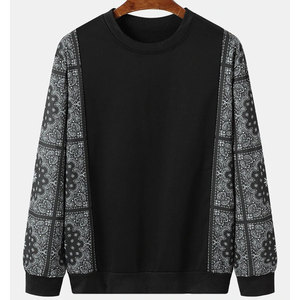 เสื้อสเวตเชิ้ตผู้ชาย ผ้าเนื้อนุ่มอุ่น เสื้อสเวตเชิ้ตผู้ชาย ผ้าฝ้ายผสมระบายอากาศได้ดี สำหรับลำลองกลางแจ้งและแฟชั่นประจำวัน - Product Image 1