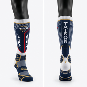 Women Cricket <b>Socks</b> Breathable <b>Polyester</b> Cotton Spandex Blend Maroon Green Yellow Panel Design Custom Jacquard Logo men <b>socks</b> - Product Image 5