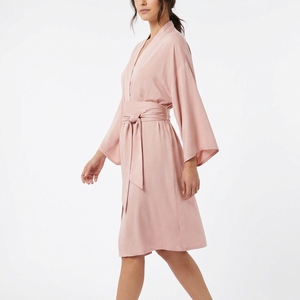 Bata Kimono para Mujer con Lazo Obi, Ropa de Estar por Casa, Bata Envolvente, OEM ODM, Venta al por Mayor, Fábrica, Impresión Personalizada - Product Image 1