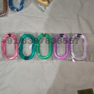 Arte de Pared de Cadena Entrelazada de Resina, Escultura Colgante Translúcida con Degradado, Adorno de Fondo para Sala de Estar, Hotel - Product Image 4