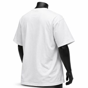 White Color Short Sleeve <b>Skull</b> Pattern Graphic Digital Print O-Neck Regular Fit Casual Style Soft Cotton Jersey T <b>Shirt</b> - Product Image 6