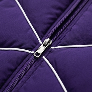 <b>Men's</b> <b>Purple</b> Color Puffer Jacket Winter Coat Stand Collar Zip Up Outdoor Streetwear Custom Private Label OEM ODM - Product Image 6