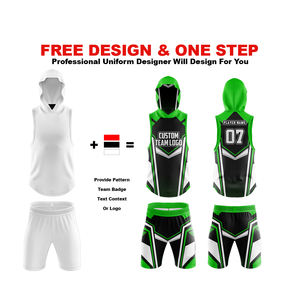 Camisetas de Compresión sin Mangas con Capucha Personalizadas, Nuevo Diseño, Uniformes Deportivos con Estampado de Bandera, Uniformes de Sublimación sin Mangas para Juegos de Liga 7v7 - Product Image 6