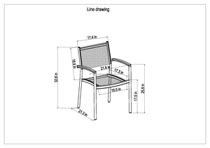 Contemporary Outdoor Garden Set 4 Seater Solid Teak Weather Resistant Non <b>Foldable</b> for Patio Use ARDENA AGS-131 - Product Image 6