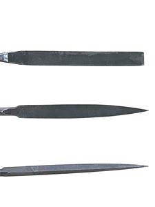 MEILLEUR PRIX – Lot de 3 limes à main industrielles en acier de 250 mm (10 POUCES) à finition naturelle, type américain/motif, pour le bricolage - Product Image 3