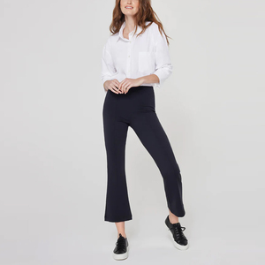 Pantalones de Campana para Mujer de Tela Suave de Alta Calidad, Talla XL, Casuales, de Invierno, con Forro Polar, Servicio OEM con Logotipo, Corte Holgado, Pierna Ancha, Estilo Hip Hop - Product Image 2