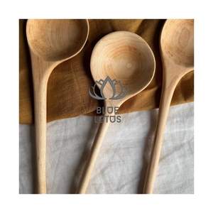 Cuillères en bois jetables 2026 les plus vendues pour la restauration et les plats à emporter – Ustensiles de fête en bois pur, propres, sûrs et biodégradables - Product Image 1