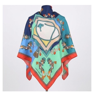 NORTH APPROACH Women's Square Silk Scarf Floral Print Elegant Multi-Functional Fashion Accessory All Seasons - Product Image 1