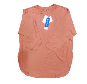 Camiseta de Manga Larga Extra Grande de Algodón de Punto con Cuello Redondo Premium Personalizada para Mujer - Product Image 1