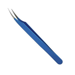 Pinces à cils professionnelles à pointe fine, antistatiques, durables, en acier inoxydable, pour extensions de cils, emballage personnalisable avec logo - Product Image 6