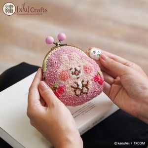 Kit de bordado de monedero de animales pequeños hecho a mano de alta calidad, técnica de aguja perforadora para costura de plástico - Product Image 6