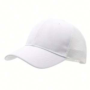 Gorra de béisbol deportiva Snapback de malla negra con logo personalizado, sombrero de sol a juego para adultos y niños, colores de verano, gran venta - Product Image 5