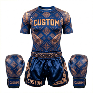 Pantalones Cortos de Compresión Personalizados para Hombre, para BJJ, Boxeo, MMA, Muay Thai, con Estampado Digital, Transpirables, de Spandex/Poliéster - Product Image 1