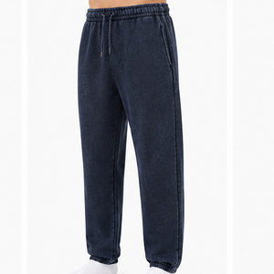 Pantalones Acid Wash, Prenda Vintage Personalizada, Pantalones de Algodón Lavado, Corte Holgado, Ropa Casual Urbana, Joggers, Fabricante de Ropa al Por Mayor - Product Image 6