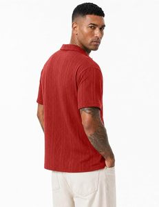 Camisa de Golf Personalizada para Hombre, Secado Rápido, Transpirable, Diseño con Bolsillo, Antiarrugas, Tela Broadcloth, Servicio OEM, Venta al Por Mayor - Product Image 3