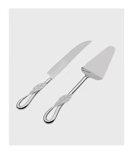 Premium Living Metal Cake Server Set Stainless Steel Cake Knife and Server Dessert <b>Tools</b> - Product Image 6