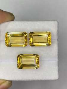 Natural Citrine Octagon Cut Yellow Loose Gemstone Ring Earring Jewelry Making Premium Quality Zubeda <b>Gems</b> - Product Image 5