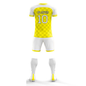 เสื้อฟุตบอลฝึกซ้อมผู้ชาย ผ้าถักโพลีเอสเตอร์ ระบายอากาศได้ดี ชุดเสื้อฟุตบอลคุณภาพสูง ชุดยูนิฟอร์มสโมสร MOQ ต่ำ ชุดฟุตบอล - Product Image 6