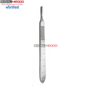 Surgical <b>Suture</b> Stitch Scissors 4.5 Inch Stainless Steel Scalpel Handle No 3 10 Surgical Blades Minor Surgery Instrument Manual - Product Image 4