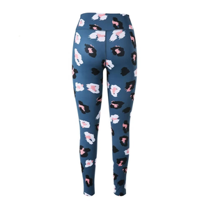 Leggings élégants pour femmes avec imprimé graphique, coupe ajustée, taille haute, tissu élastique, pantalon de sport pour l'entraînement, le yoga, la course à pied - Product Image 2