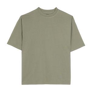 T-shirt simple à manches courtes, longueur standard, couleur personnalisée, design respirant, séchage rapide, vêtement d'été tendance, léger, polyester/coton - Product Image 1