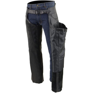 Samroz Sports – Chaps de moto en cuir premium pour homme – Entièrement doublés, poche à monnaie, logo personnalisable, couleur au choix, position avant, toutes saisons - Product Image 4