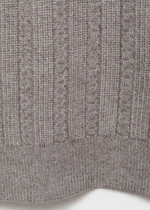 Cotton Crew Neck Pullover Heavyweight <b>Long</b> Sleeve Solid Color Warm Winter Wear Wool Pullover Sweater With Embroidered Logo - Product Image 3