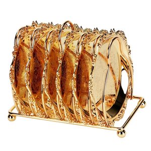 Golden Cake Stand Cupcake Plate Elegant Dessert Fruit <b>Snack</b> Serving <b>Tray</b> for Home Party Decor - Product Image 4