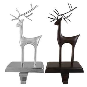 Hot Sale Wood Base Aluminium <b>Top</b> Christmas Stocking Holder For Hanging Decorative Use Xmas Stocking Holder With <b>Silver</b> Tree <b>Top</b> - Product Image 3