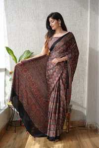 High Quality Modal Silk <b>Saree</b> for Women Lightweight Smooth Finish - Product Image 2