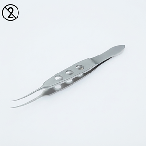 Pinzas Oftálmicas Curvas Profesionales de Alta Calidad, 110 mm, Acero Inoxidable, Instrumento Desechable de Un Solo Uso, Microquirúrgico - Product Image 6