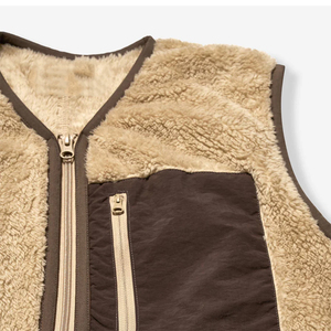 Top Trending Men's Outerwear Sherpa Fleece <b>Vests</b> Solid Color Sleeveless Windproof Casual Party Wear Fashion Fleece <b>Vests</b> - Product Image 6
