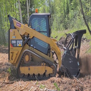 For Diesel Skid Steer Loader PLC Forestry Mulcher Durable <b>Hydraulic</b> Brush <b>Cutter</b> Attachment Tree Clearing Land Equipment Machine - Product Image 6