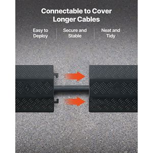 Copertura per Cavi Resistente con Capacità di Carico di 17.500 Libbre/Assale, Rampa Protettiva per Cavi, Copertura per Cavi da Pavimento - Product Image 6