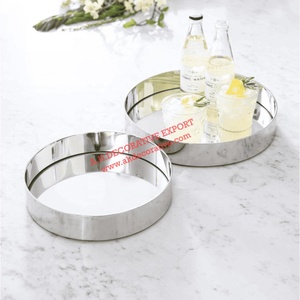 ถาดเบียร์กลมสีทองสำหรับตกแต่งบาร์เครื่องครัว,ถาดเสิร์ฟโลหะราคาพิเศษสำหรับตกแต่งงานแต่งงาน - Product Image 4