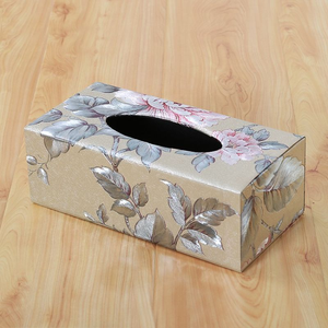 Boîte à mouchoirs en bois artisanal indien avec impression Meena |   Style bohème élégant par HF CRAFTS - Product Image 5
