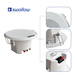 Haut-parleur <span class=keywords><strong>de</strong></span> <span class=keywords><strong>plafond</strong></span> <span class=keywords><strong>de</strong></span> salle <span class=keywords><strong>de</strong></span> bain étanche compact 3W <span class=keywords><strong>Plafond</strong></span> <span class=keywords><strong>de</strong></span> 3 pouces Options noir et blanc Haut-parleurs <span class=keywords><strong>de</strong></span> <span class=keywords><strong>plafond</strong></span> en plastique et métal - Product Image 2