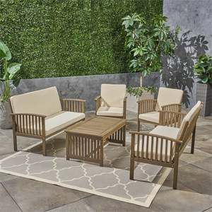 Juegos de Sofás Seccionales de Madera Maciza Modernos para Exteriores con Cojines para Jardín, Venta al Por Mayor - Product Image 5