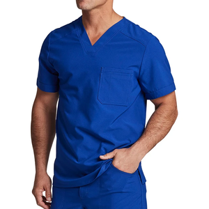 Medical Waterproof Canvas <b>Scrub</b> Tops with Needle Detection Customized Color Professional Unisex for Hospitals and Clinics - Product Image 5